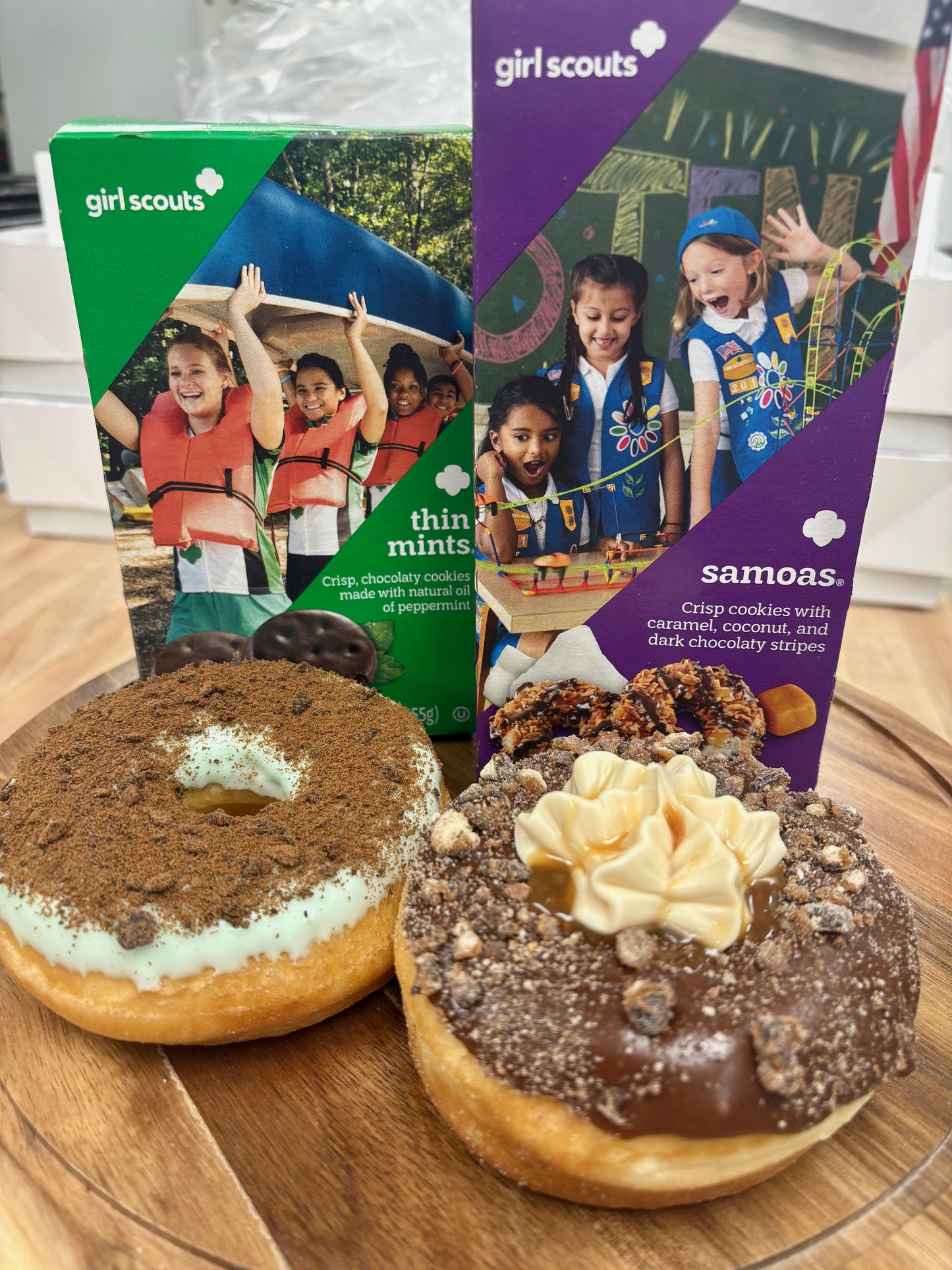 Girl Scout Cookie Donuts